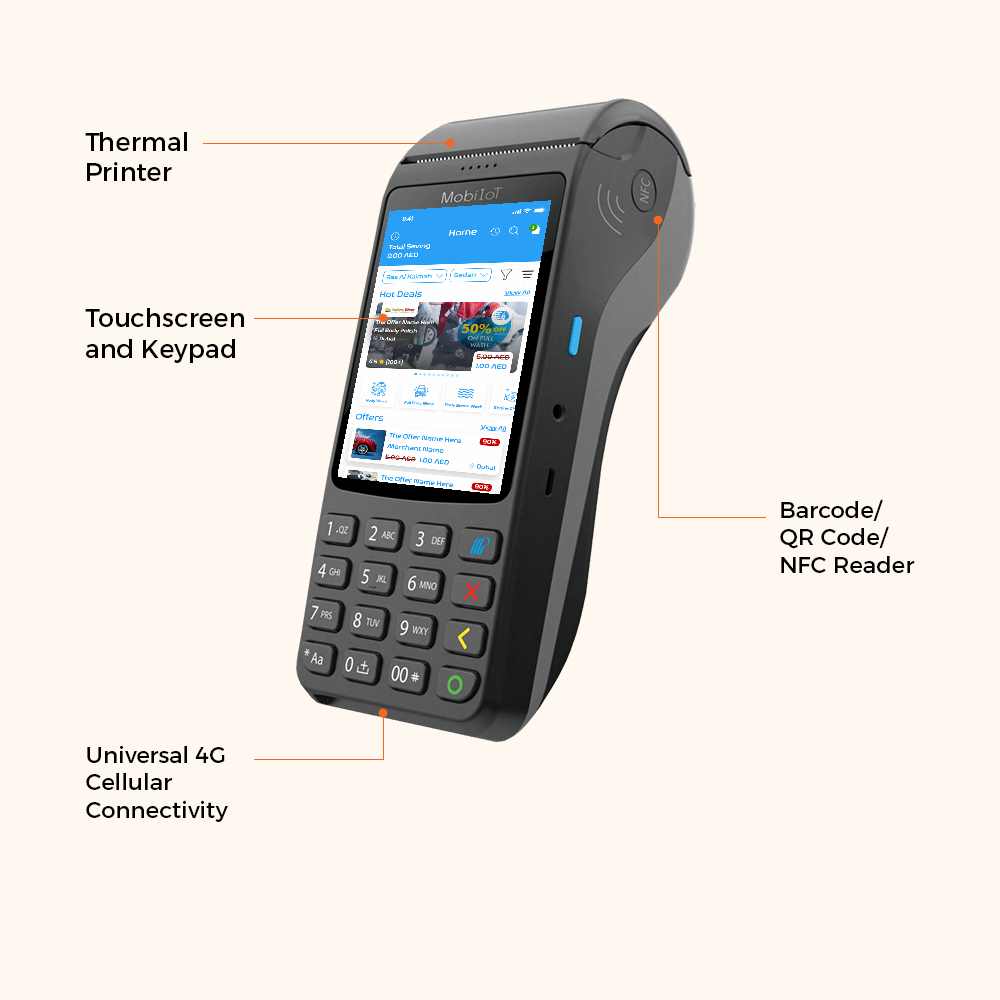 Mobile POS device Dubai MP3