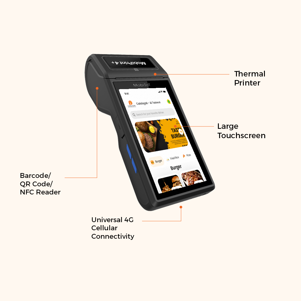 Mobile POS device UAE MP4