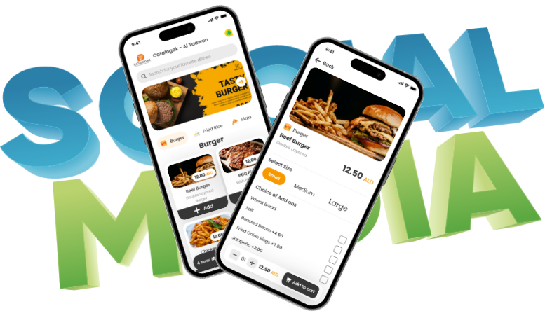 Social media ordering POS system UAE